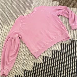 THE GREAT. vintage pink wash sweatshirt
